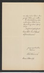 k.k. naturhistorisches Hofmuseum, Intendanzakten 1885-1896 (Hauer), Aktenzahl Z.624/1892, Seite 2
